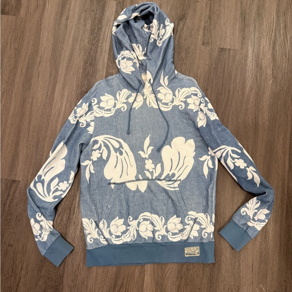 Ralph Lauren Denim and SupplyBlue and Cream Floral Hoodie